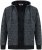 Duke Fareham Bonded Sherpa Lining Knitted Hoodie Grey - Gensere og hettegensere - Store hettegensere - 2XL-14XL
