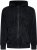 Kam Jeans 7082 Garment DYE with Zipper Hoodie Black - Gensere og hettegensere - Store hettegensere - 2XL-14XL