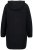 Ulla Popken Teddy Fleece Hooded Zip Neck Sweatshirt Black - Hettegensere og collegegensere - Myke gensere, hettegensere og strikk