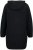 Ulla Popken Teddy Fleece Hooded Zip Neck Sweatshirt Black - Hettegensere og collegegensere - Myke gensere, hettegensere og strikk
