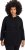 Ulla Popken Teddy Fleece Hooded Zip Neck Sweatshirt Black - Hettegensere og collegegensere - Myke gensere, hettegensere og strikk