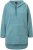 Ulla Popken Teddy Fleece Hooded Zip Neck Sweatshirt Ice Green - Hettegensere og collegegensere - Myke gensere, hettegensere og strikk