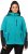 Ulla Popken Contrast Inserts Sweater Knit Hoodie Aquamarine - Hettegensere og collegegensere - Myke gensere, hettegensere og strikk