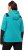 Ulla Popken Contrast Inserts Sweater Knit Hoodie Aquamarine - Hettegensere og collegegensere - Myke gensere, hettegensere og strikk
