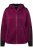 Ulla Popken Contrast Inserts Sweater Knit Hoodie Blackberry - Ulla Popken - Ulla Popken Plus-Size Klær