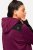 Ulla Popken Contrast Inserts Sweater Knit Hoodie Blackberry - Ulla Popken - Ulla Popken Plus-Size Klær