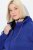 Ulla Popken Sweater Knit Fleece Hoodie Capri Blue - Hettegensere og collegegensere - Myke gensere, hettegensere og strikk