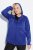 Ulla Popken Sweater Knit Fleece Hoodie Capri Blue - Hettegensere og collegegensere - Myke gensere, hettegensere og strikk