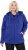 Ulla Popken Sweater Knit Fleece Hoodie Capri Blue - Hettegensere og collegegensere - Myke gensere, hettegensere og strikk