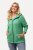 Ulla Popken Melange Knit Fleece Lined Hoodie Spring Green - Hettegensere og collegegensere - Myke gensere, hettegensere og strikk