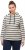 Ulla Popken Stripe Print Loungewear Hoodie Chalk - Hettegensere og collegegensere - 