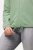 Ulla Popken Drawstring Hem Zip-Up Hoodie Light Green - Hettegensere og collegegensere - Myke gensere, hettegensere og strikk