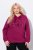Ulla Popken Rock Sequined Hoodie Ruby - Hettegensere og collegegensere - Myke gensere, hettegensere og strikk