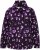 Ulla Popken Floral Print Drawstring Collar Hoodie Black - Hettegensere og collegegensere - Myke gensere, hettegensere og strikk