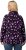 Ulla Popken Floral Print Drawstring Collar Hoodie Black - Hettegensere og collegegensere - Myke gensere, hettegensere og strikk
