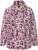 Ulla Popken Floral Print Drawstring Collar Hoodie Vanilla - Hettegensere og collegegensere - Myke gensere, hettegensere og strikk