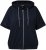 Ulla Popken Short Sleeve Zip-Up Hoodie Navy - Hettegensere og collegegensere - Myke gensere, hettegensere og strikk