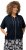 Ulla Popken Short Sleeve Zip-Up Hoodie Navy - Hettegensere og collegegensere - Myke gensere, hettegensere og strikk