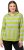 Ulla Popken Mixed Stripe Long Sleeve Hoodie Apple Green - Hettegensere og collegegensere - Myke gensere, hettegensere og strikk