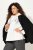 Ulla Popken Face Graphic Long Sleeve Hoodie Off-White - Hettegensere og collegegensere - Myke gensere, hettegensere og strikk