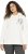 Ulla Popken Face Graphic Long Sleeve Hoodie Off-White - Hettegensere og collegegensere - 