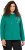 Ulla Popken Face Graphic Long Sleeve Hoodie Emerald Green - Hettegensere og collegegensere - Myke gensere, hettegensere og strikk