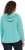 Ulla Popken Open Edged Long Sleeve V-Neck Hoodie Mint Green - Hettegensere og collegegensere - Myke gensere, hettegensere og strikk