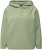 Ulla Popken Teddy Plush Long Sleeve Hoodie Sage Green - Hettegensere og collegegensere - 