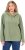 Ulla Popken Teddy Plush Long Sleeve Hoodie Sage Green - Hettegensere og collegegensere - 