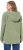 Ulla Popken Teddy Plush Long Sleeve Hoodie Sage Green - Hettegensere og collegegensere - 