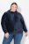 Ulla Popken Corduroy Hoodie Navy - Hettegensere og collegegensere - Myke gensere, hettegensere og strikk