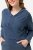 Ulla Popken Raw Hem Long Sleeve Hoodie Night Blue - Hettegensere og collegegensere - Myke gensere, hettegensere og strikk