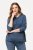 Ulla Popken Raw Hem Long Sleeve Hoodie Night Blue - Hettegensere og collegegensere - Myke gensere, hettegensere og strikk