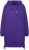 Ulla Popken Longline Lace Up Hoodie Purple - Hettegensere og collegegensere - Myke gensere, hettegensere og strikk