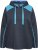 Ulla Popken Waffle Pique Contrast Color Hoodie Navy - Hettegensere og collegegensere - Myke gensere, hettegensere og strikk