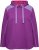 Ulla Popken Waffle Pique Contrast Color Hoodie Dark Purple - Hettegensere og collegegensere - 