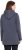 Ulla Popken Lettering GLOWING Hoodie Asphalt Grey - Trykket T-skjorter for dame - 