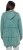 Ulla Popken Tiered Flounce Panel Zip Up Hoodie Green - Hettegensere og collegegensere - Myke gensere, hettegensere og strikk