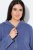 Ulla Popken Tiered Flounce Panel Zip Up Hoodie Atlantic Blue - Hettegensere og collegegensere - Myke gensere, hettegensere og strikk