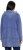 Ulla Popken Tiered Flounce Panel Zip Up Hoodie Atlantic Blue - Hettegensere og collegegensere - Myke gensere, hettegensere og strikk