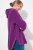 Ulla Popken Fleece Sweatshirt Hoodie Aubergine - Hettegensere og collegegensere - Myke gensere, hettegensere og strikk
