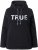 Ulla Popken TRUE Lettering Hoodie Black - Hettegensere og collegegensere - Myke gensere, hettegensere og strikk