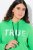 Ulla Popken TRUE Lettering Hoodie Mint Green - Hettegensere og collegegensere - Myke gensere, hettegensere og strikk