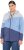 Ulla Popken Color Block Fleece-Lined Hoodie Atlantic Blue - Hettegensere og collegegensere - Myke gensere, hettegensere og strikk