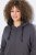 Ulla Popken Snake Detail Zip-Up Hoodie Graphite Grey - Hettegensere og collegegensere - Myke gensere, hettegensere og strikk