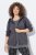 Ulla Popken Snake Detail Zip-Up Hoodie Graphite Grey - Hettegensere og collegegensere - Myke gensere, hettegensere og strikk