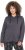Ulla Popken Snake Detail Zip-Up Hoodie Graphite Grey - Hettegensere og collegegensere - Myke gensere, hettegensere og strikk