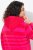 Ulla Popken Oversized Striped Long Sleeve Hoodie Lychee - Hettegensere og collegegensere - Myke gensere, hettegensere og strikk