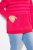 Ulla Popken Oversized Striped Long Sleeve Hoodie Lychee - Hettegensere og collegegensere - Myke gensere, hettegensere og strikk