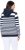 Ulla Popken Oversized Striped Long Sleeve Hoodie Ink Blue - Hettegensere og collegegensere - 